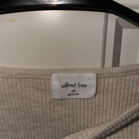 Wilfred Free Cut-Out Knit Longsleeve Mini Dress - Picture 4 of 7